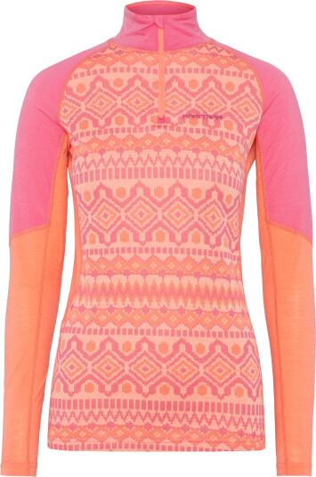 Kari Traa Women"s Malia Half Zip Bubblegum L Kari Traa Women"s Malia Half Zip Bubblegum L
