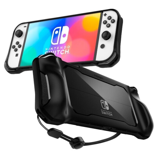 Spigen Rugged Armor Til Nintendo Switch Oled, Svart/Matt (Acs04020)