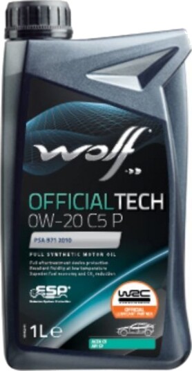 Motorolje WOLF OFFICIALTECH 0W20 C5 P 1L
