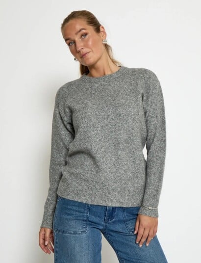 Peppercorn Pckate Grs Rws Pullover Grey XS Peppercorn Pckate Grs Rws Pullover Grey XS
