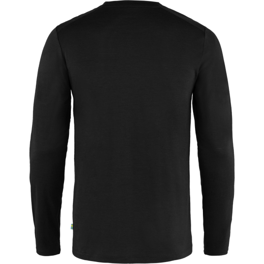 Fjällräven Men's Abisko Wool Long Sleeve Black, XS