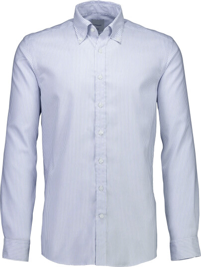 Lindbergh Black 1927: Pinpoint Oxford Shirt Wf L/S Blue S
