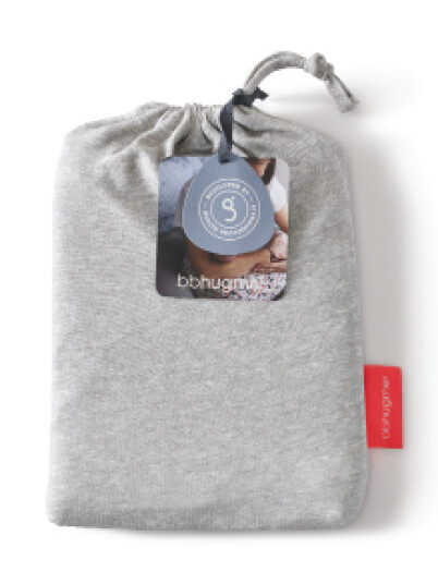 bbhugme Nursing Pillow Cover, gråy Melange, 1 stk.