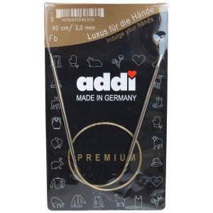 Addi Turbo Rundpinne Messing 40cm 3,00mm / 15.7in US2½
