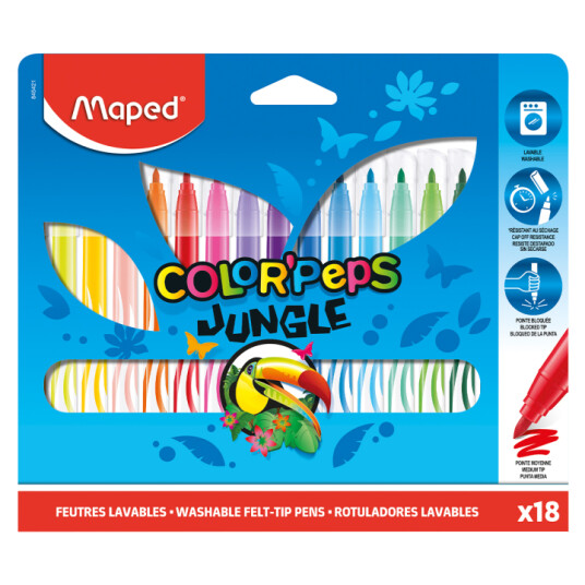 Maped Colorpeps Tusjer Jungle 18-pakning