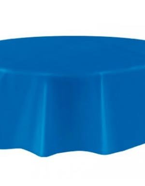 Royal Blå Rund Plastduk 213 cm