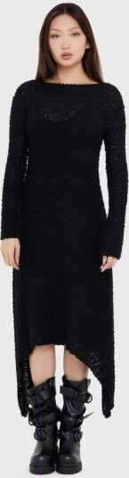 KIHILIST by KILLSTAR Goth Middellang kjole Overwalk Dress XS til 3XL Damer svart