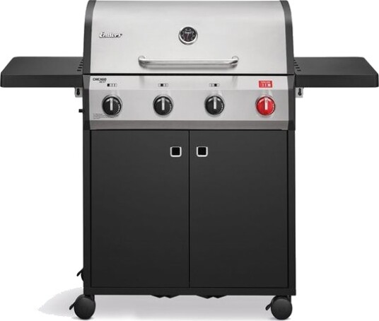 Enders Chicago Next 4R Turbo Gassgrill med 4 Høyytelsesbrennere og Turbo Zone 800°C, Svart