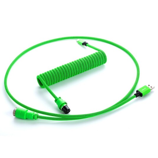 Cablemod Pro Coiled Cable - Viper Green 1.5m Usb-c