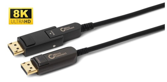 MicroConnect Optisk Mini DisplayPort til DisplayPort Kabel 50m