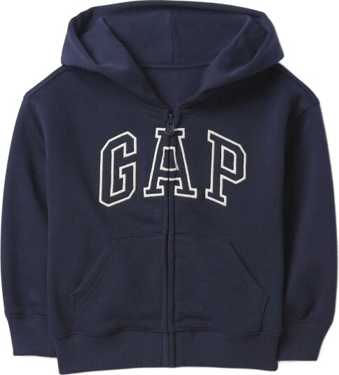 GAP Baby & Toddler Vintagesoft Logo Zip Hoodie   Navy   92
