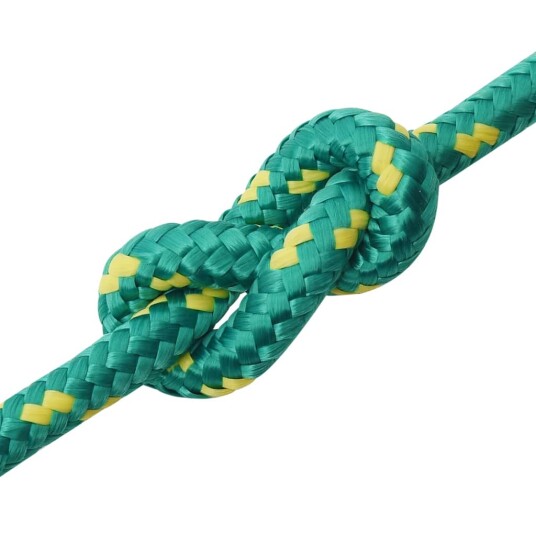 Båttau grønn 12 mm 250 m polypropylen