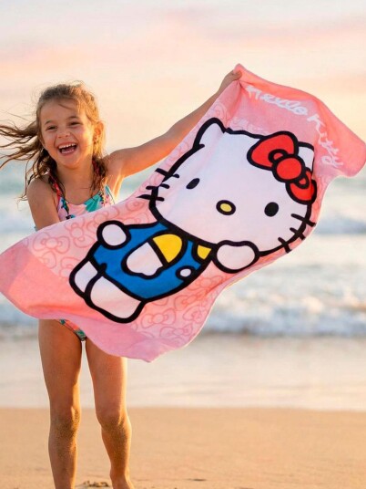 Hello Kitty Håndkle 100% Bomull Rosa Hello Kitty Håndkle 100% Bomull Rosa
