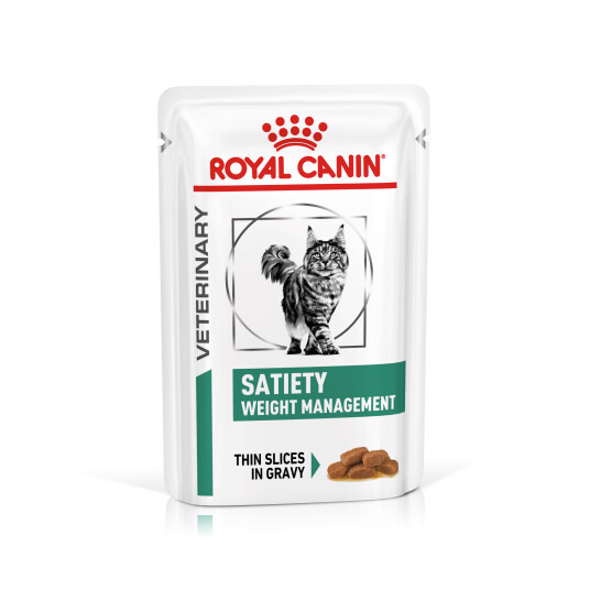Royal Canin Kattemat Veterinærfôr Satiety Weight Management 85 g x 12 posjoner for Vektnedgang