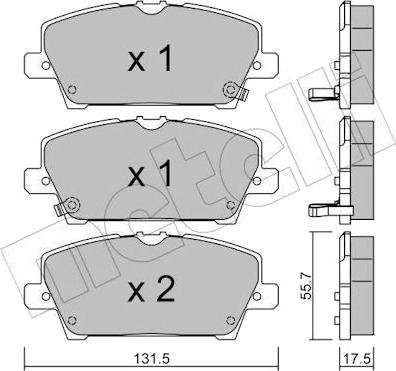 METELLI 22 0728 0 Bremseklosser