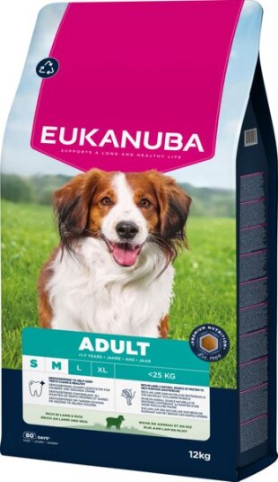 Eukanuba Voksen Maxi hundemat med lam 12 kg