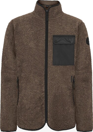 Didriksons Fleecejakke Peter Full zip Brun Didriksons Fleecejakke Peter Full zip Brun