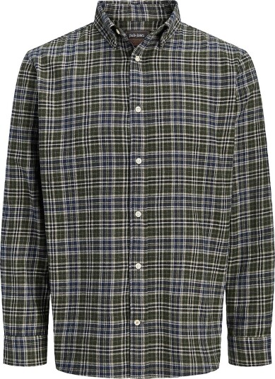 Jack & Jones Flanellskjorte Jjefield Check Shirt Ls Sn Grønn