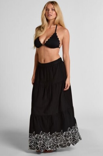 Hunkemöller Brodert skjørt Svart