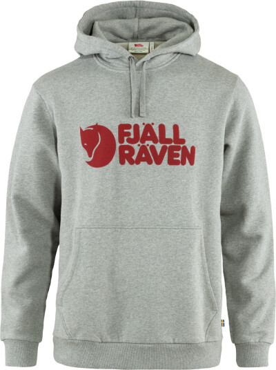 Fjällräven Men's Logo Hoodie Grey/Melange M, Grey/Melange Fjällräven Men's Logo Hoodie Grey/Melange M, Grey/Melange