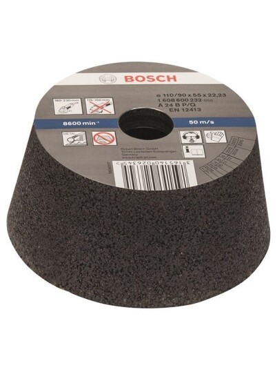 Bosch Slipekopp, koniske - metall/støpegods 90 mm, 110 mm, 55 mm, 24