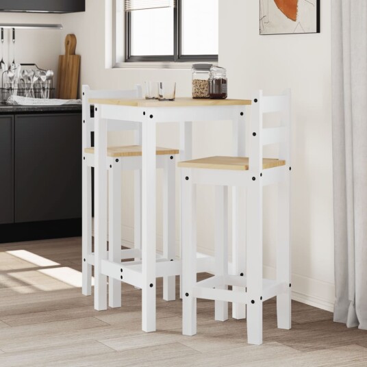 Barsett 3 deler hvit heltre furu 8721012852709