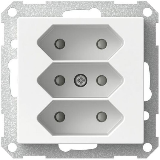 Schneider Electric Exxact WDE002279 Stikkontakt 3-veis Euro