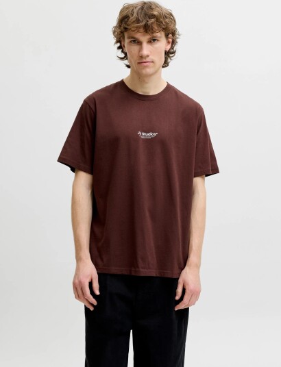 Jack & Jones Jjesoho Tee Ss Crew Neck Noos Brown XL