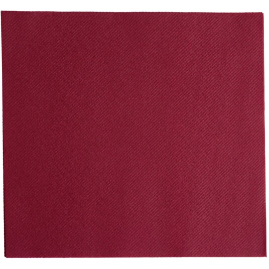 GARCIA DE POU Serviett Arla 40x40cm; 40x40 cm (BxL); Vinrød; 50 Stykk / Forpakning