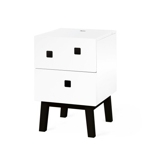 Zweed Peep S1 Nattbord Angel White/Sorte Ben