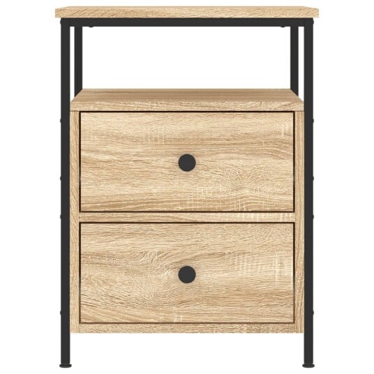 vidaXL Nattbord sonoma eik 44x45x60 cm konstruert tre