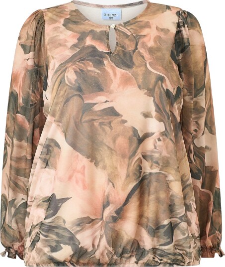 Zhenzi Bluse Zh Karla 1430 Blouse L/S Grønn