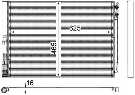 Kondensator MAHLE ORIGINAL AC 567 000P