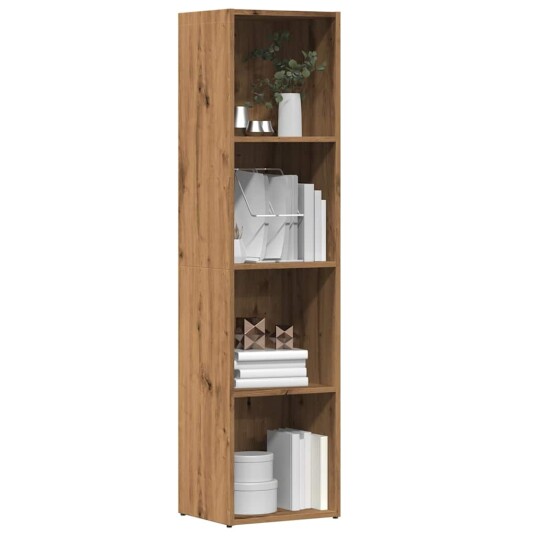 Bokhylle artisan eik 36x30x114 cm konstruert tre
