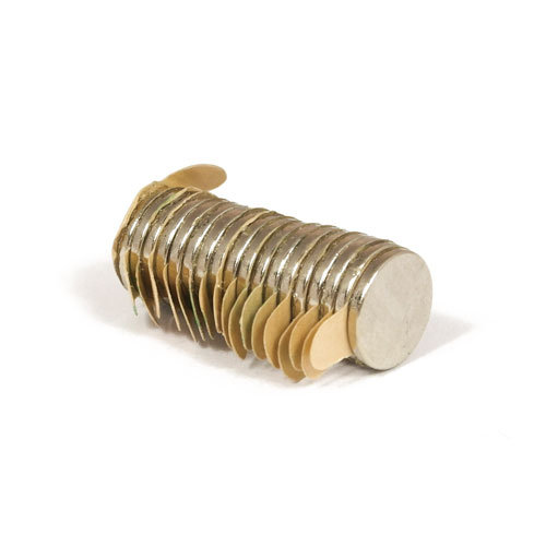 Mini selvklebende diskmagnet Ø 8 x 1 mm | Kjøp magneter med lim