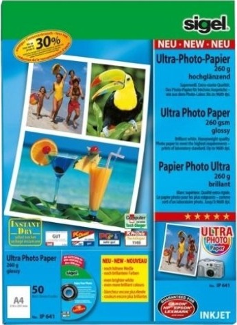 Sigel IP641 Fotopapir 260 g 50 ark