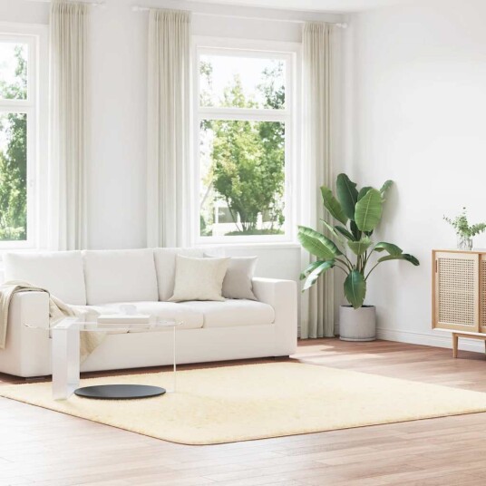  Flossteppe med lang luv NAVARRA krem 240x240 cm polyester 8721158558732