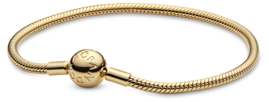 Pandora, Armbånd i forgylt 925 sølv, 18 cm Pandora, Armbånd i forgylt 925 sølv, 18 cm