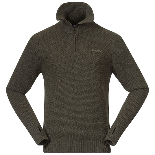 Bergans Ulriken Genser Herre Dark Green Mud M