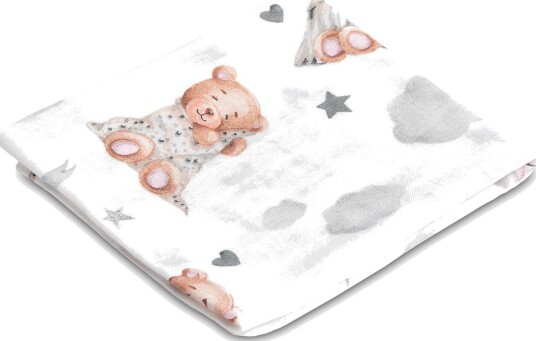 Sensillo Musselinkluter 70x80 cm Sleepy Bear