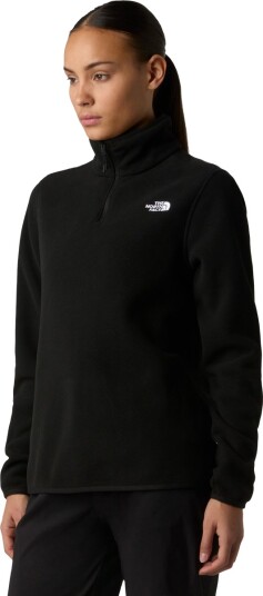 The North Face Women's Glacier Fleece 1/4 Zip Jacket TNF Black L