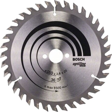 Bosch Optiline Wood 160 mm Sirkelsagblad 36 Tenner for Tre Bosch Optiline Wood 160 mm Sirkelsagblad 36 Tenner for Tre