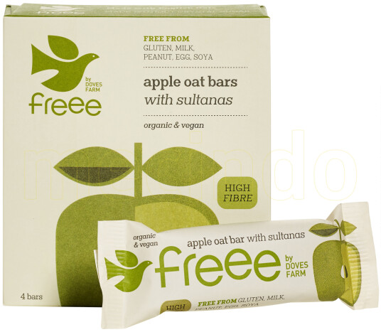 Doves Farm Organic Havrebar m. eple & sultanas Ø 140g