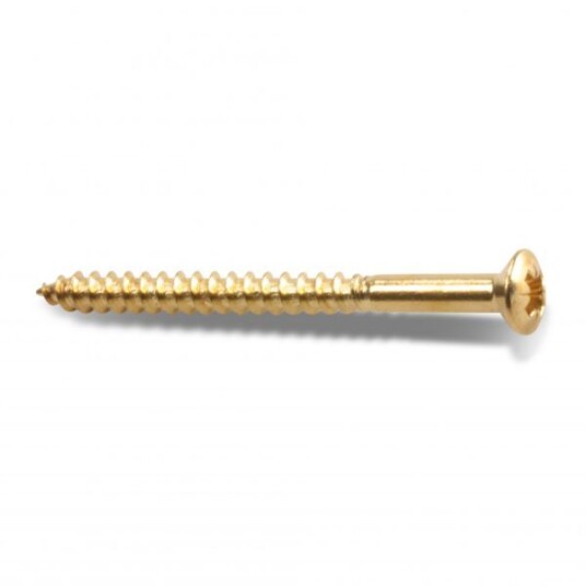 Heco 9601308 Treskrue TKFX, messing 3,5 x 30 mm, 15-pakning