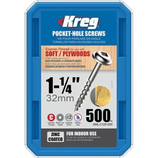 Kreg SML-C125-500 Skrue 32 mm 500-pakning