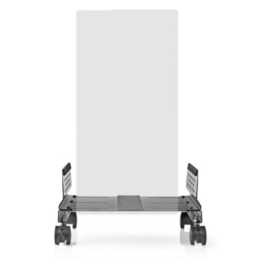 Datamaskinholder i metall med hjul