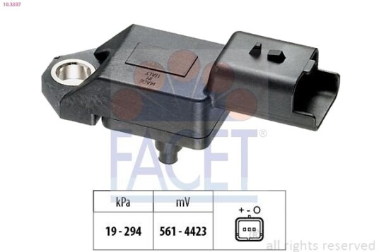 FACET 10.3337 Lufttrykksensor, høydetilpasning FACET 10.3337 Lufttrykksensor, høydetilpasning