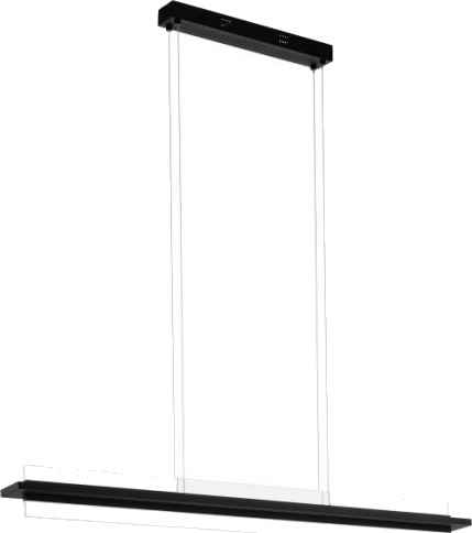 Eglo Spadafora Langbord 2X7,5W 2000Lm Dimbar. Sort/Klar Satin