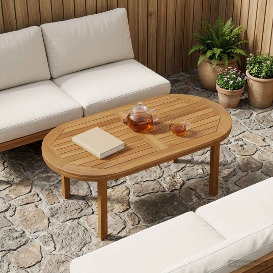 vidaXL Bordplate Oval Massivt Teaktre Naturlig vidaXL Bordplate Oval Massivt Teaktre Naturlig