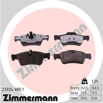Bremseklosser ZIMMERMANN 23924.980.1